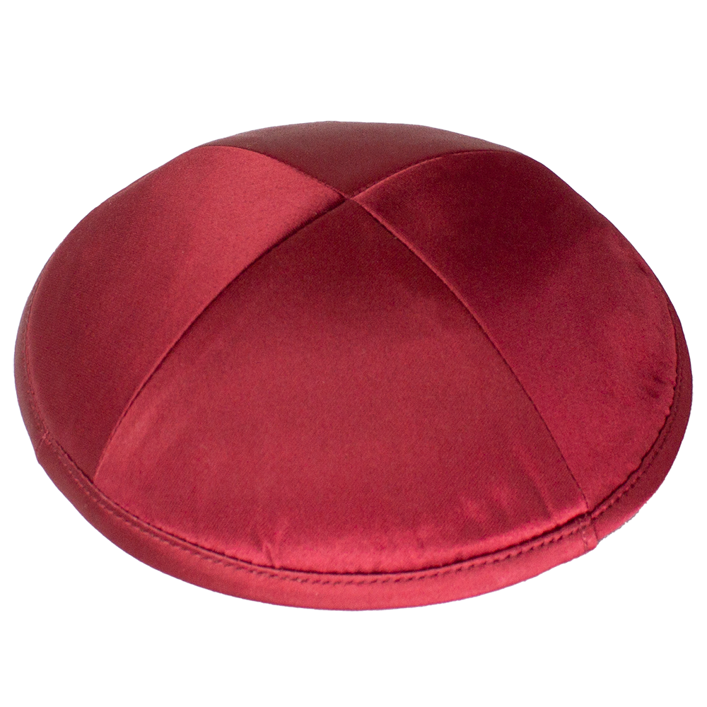 Kippah Burgundy Deluxe Satin