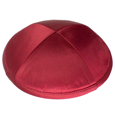 Kippah Burgundy Deluxe Satin