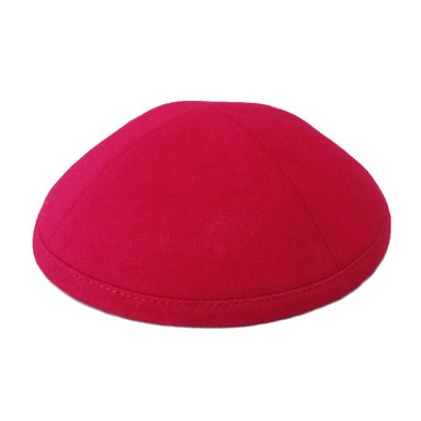 Kippah Dark Red Deluxe Linen