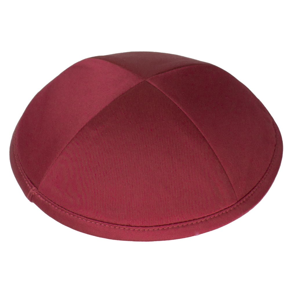 Kippah Dark Red Deluxe Satin