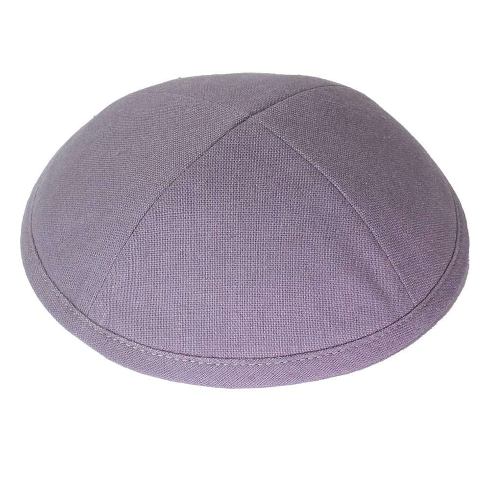 Kippah Dusty Purple Deluxe Linen