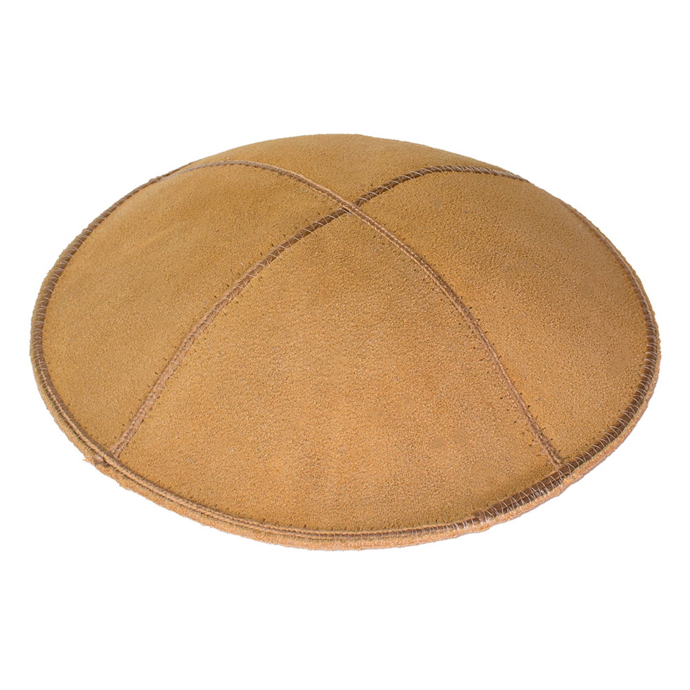 Kippah  Gold Suede