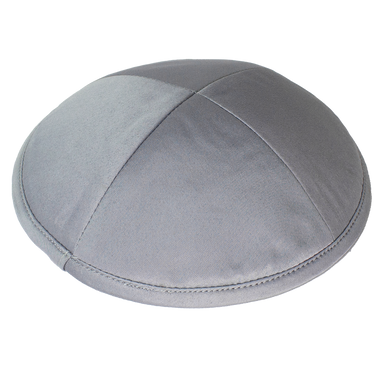 Kippah Grey Deluxe Satin