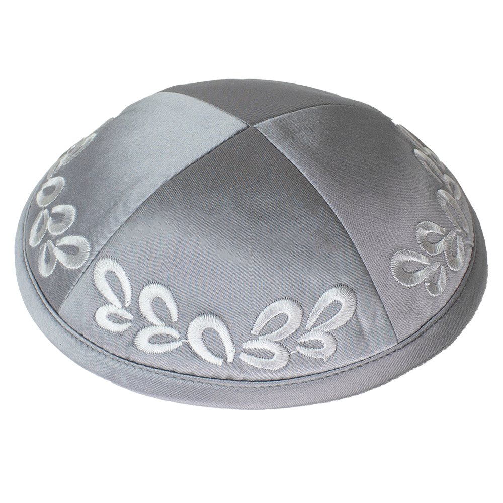 Kippah Grey Satin