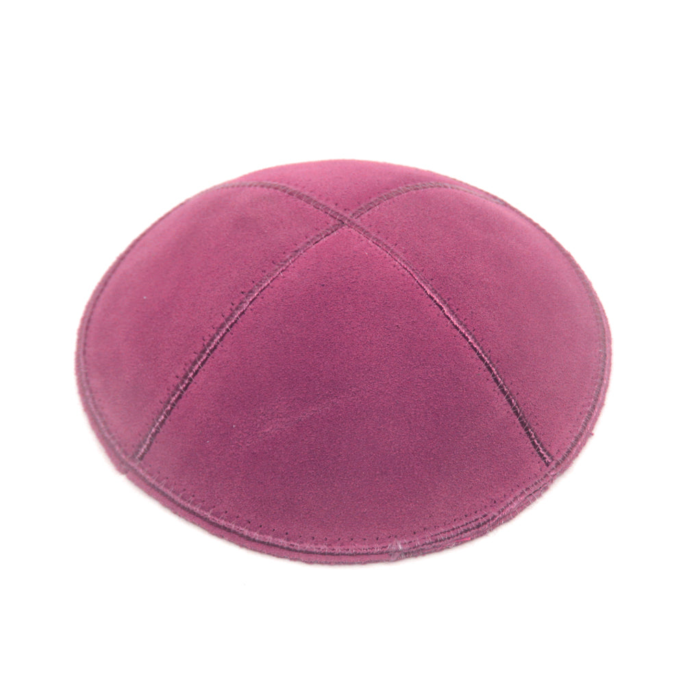 Kippah Hot Pink Suede