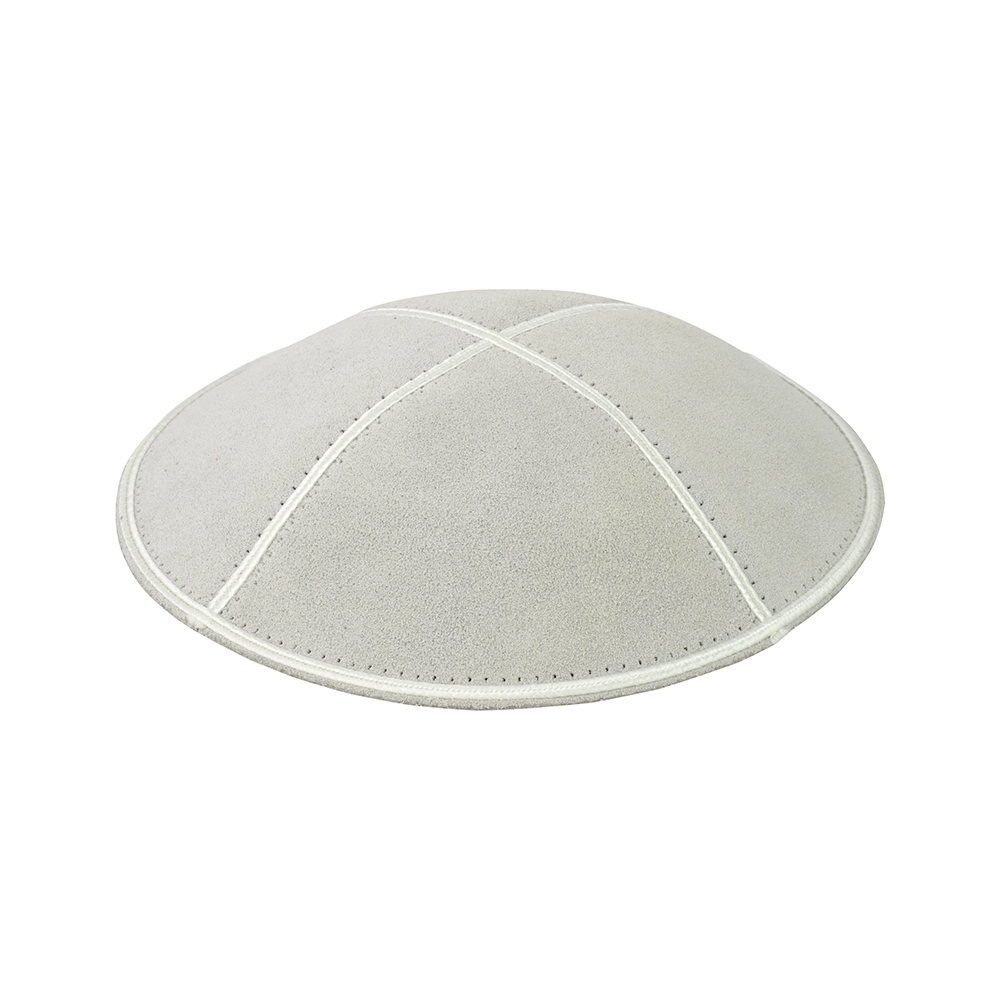 Kippah Ivory Suede