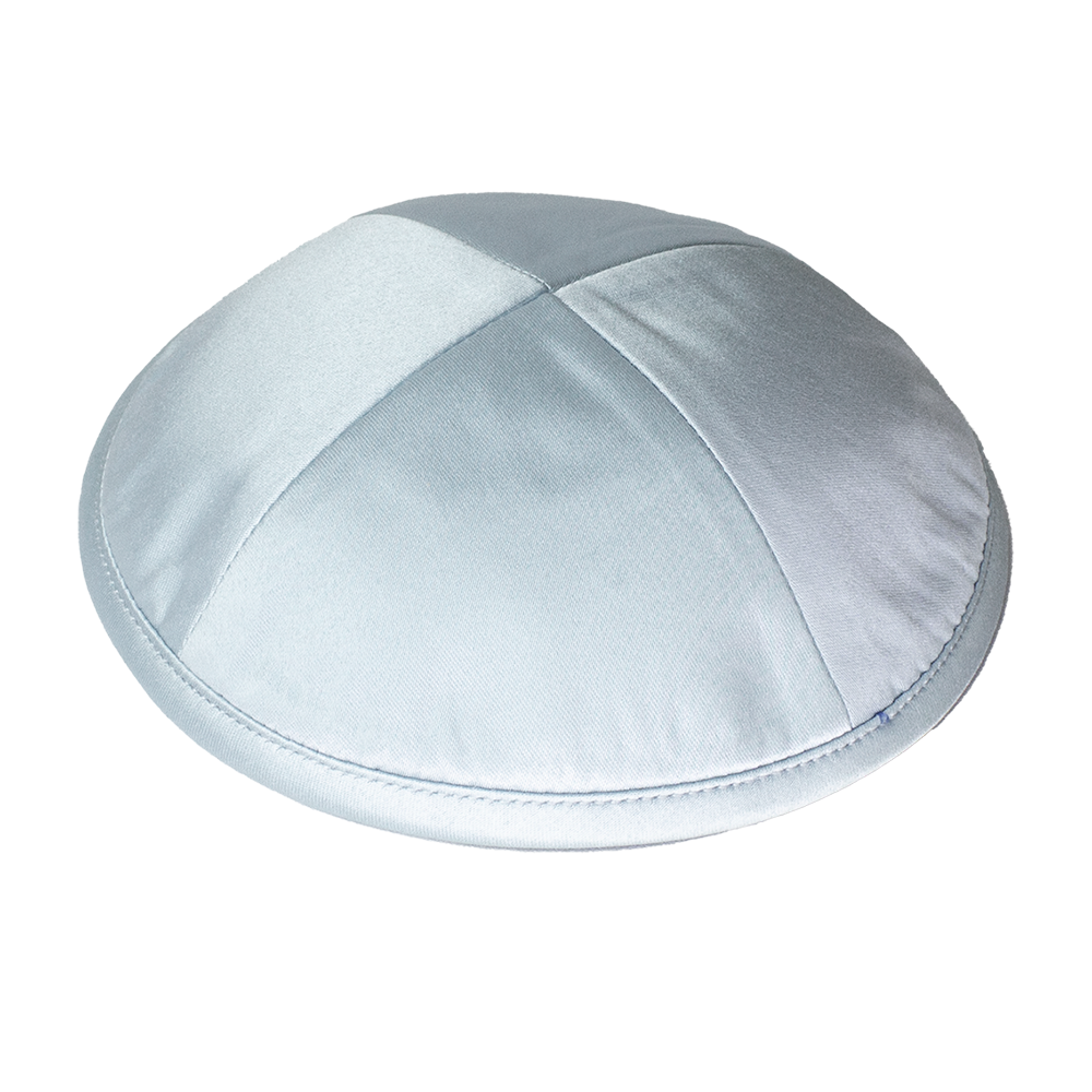 Kippah Light Blue Deluxe Satin