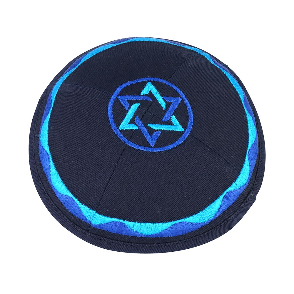 Kippah Navy Cotton