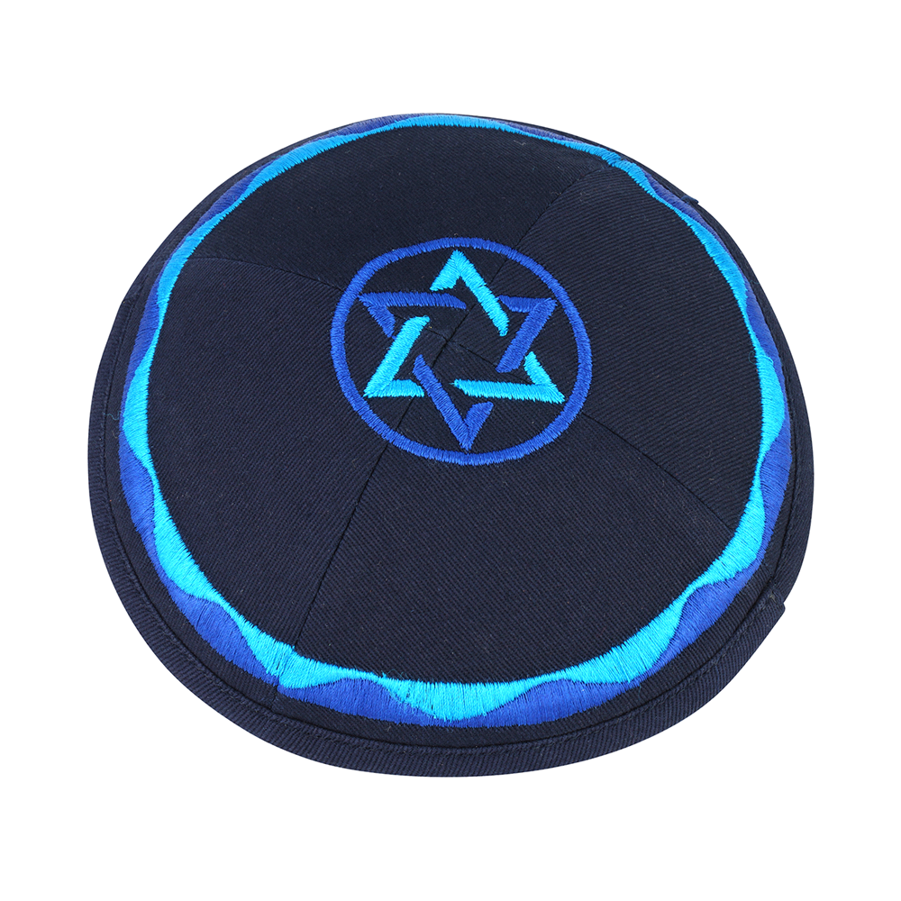 Kippah Navy Cotton