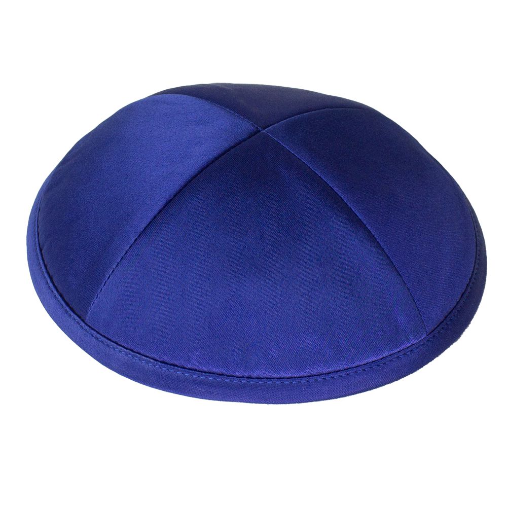 Kippah Navy Deluxe Satin