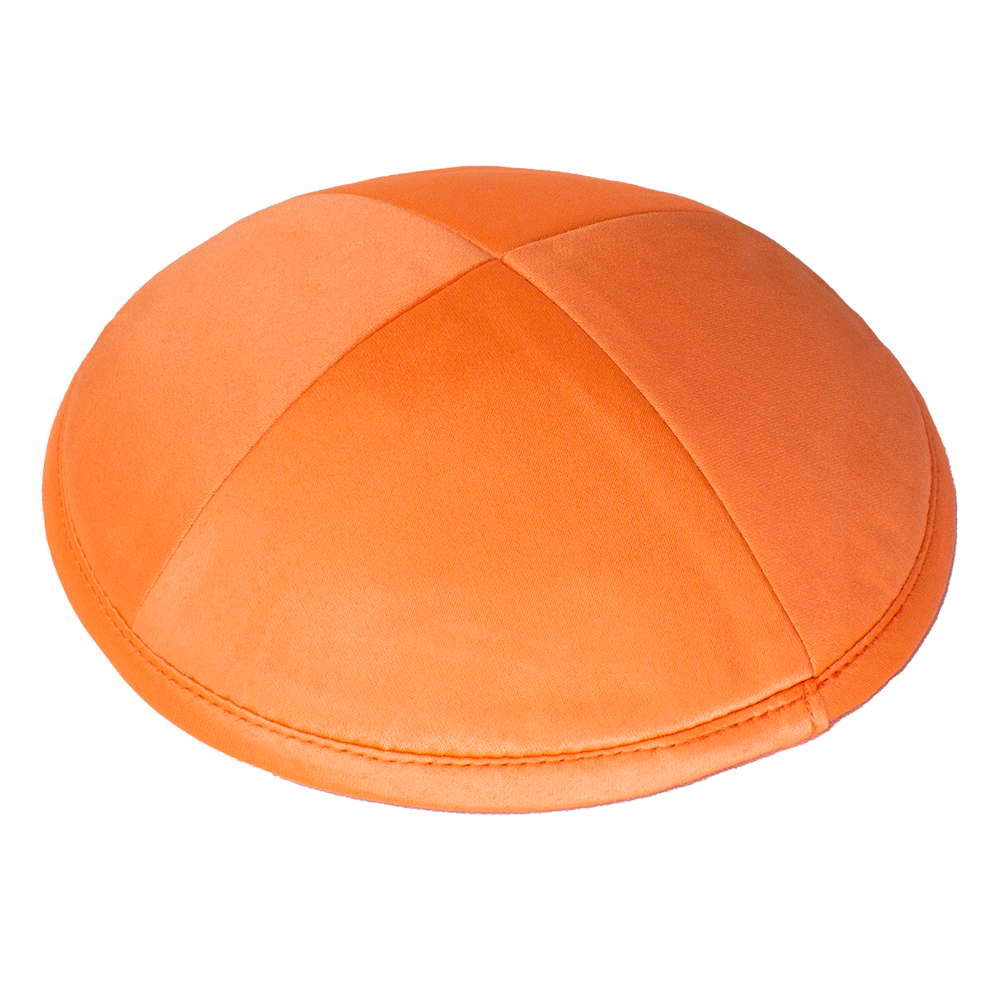 Kippah Orange Deluxe Satin