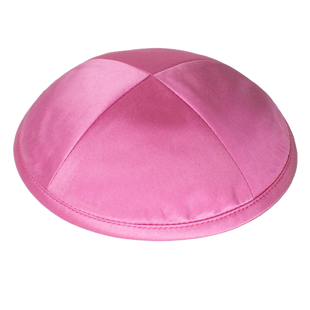 Kippah Pink Deluxe Satin