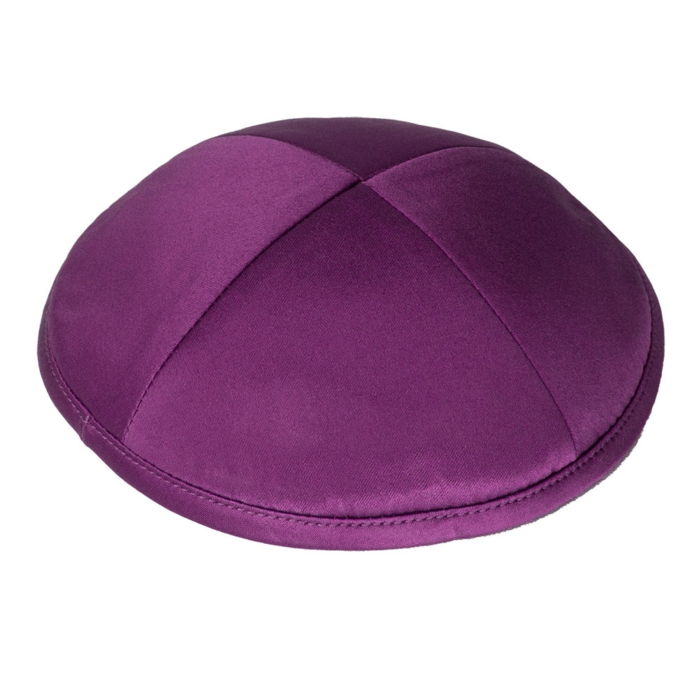 Kippah Purple Deluxe Satin