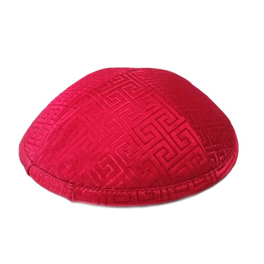 Kippah Red Deluxe Brocade