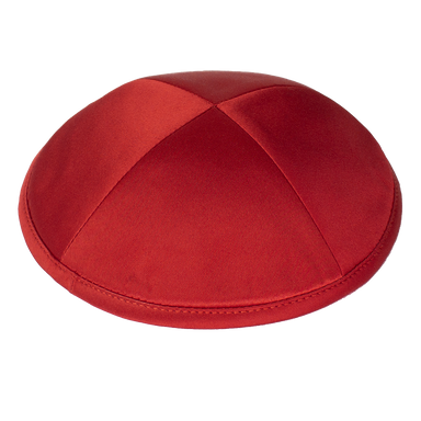 Kippah Red Deluxe Satin