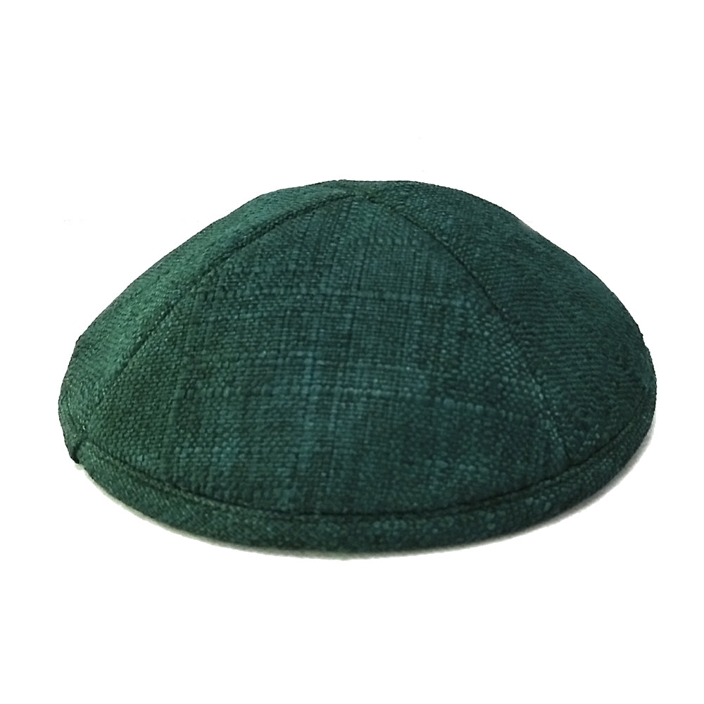 Kippah Teal Burlap