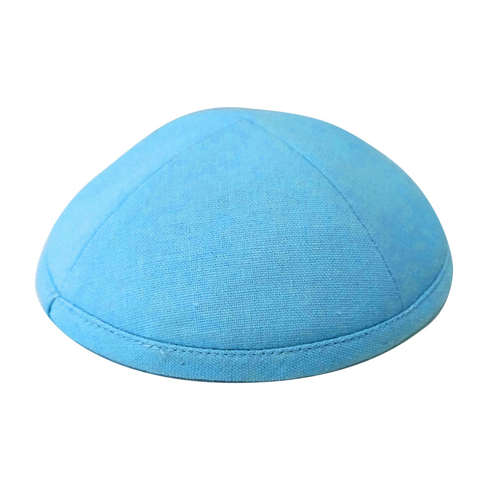 Kippah Teal Deluxe Linen