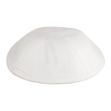 Kippah White Deluxe Linen