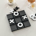 Lucite Black & White Tic Tac Toe Game