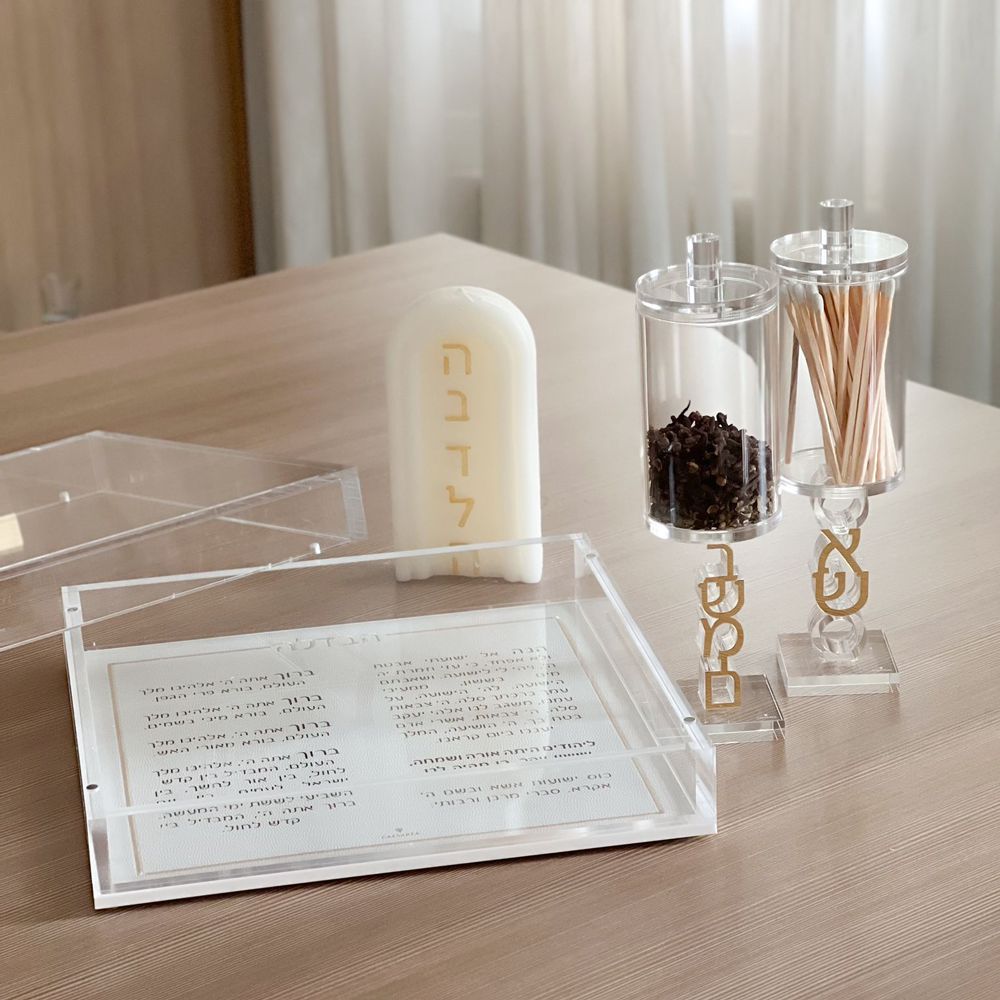 Lucite Havdalah Set