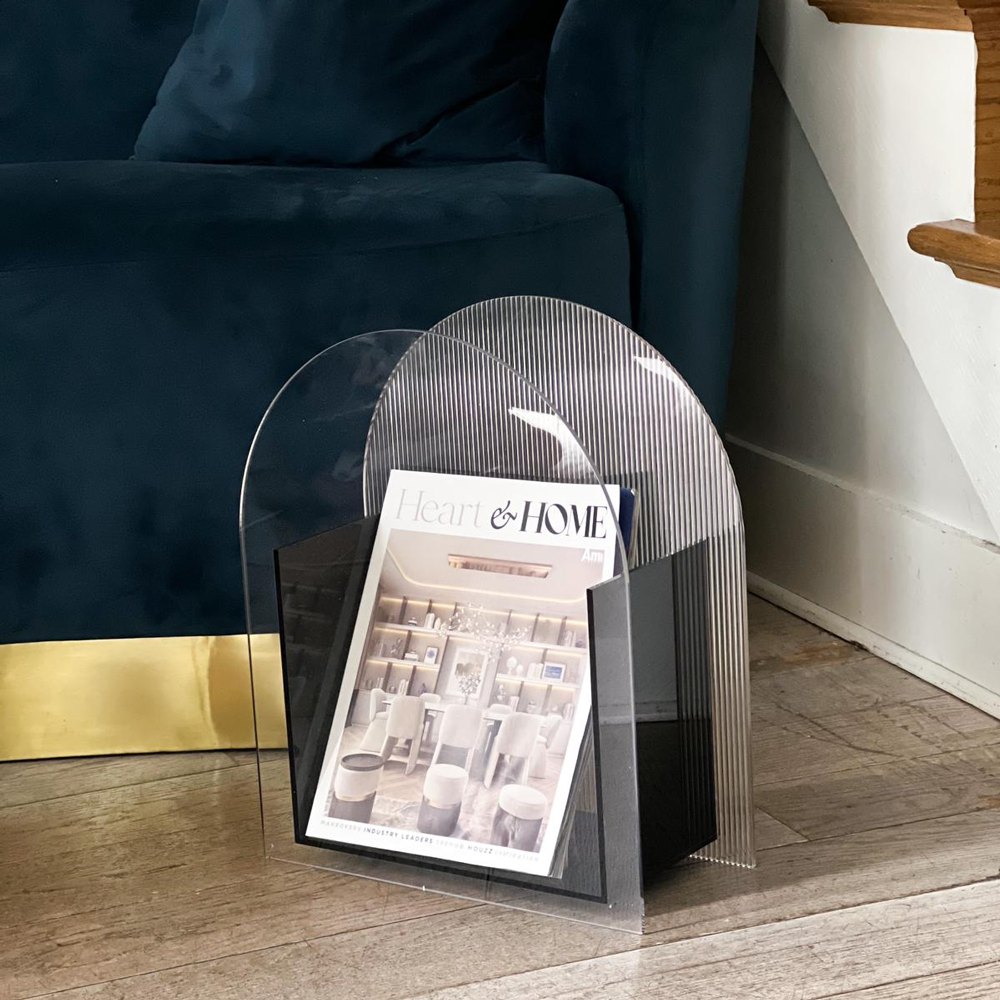 Lucite Magazine Rack