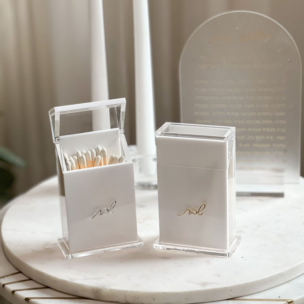 Lucite Matches Box