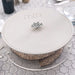 Lucite Matzah Box with White Leatherette Cover and Knot Handle