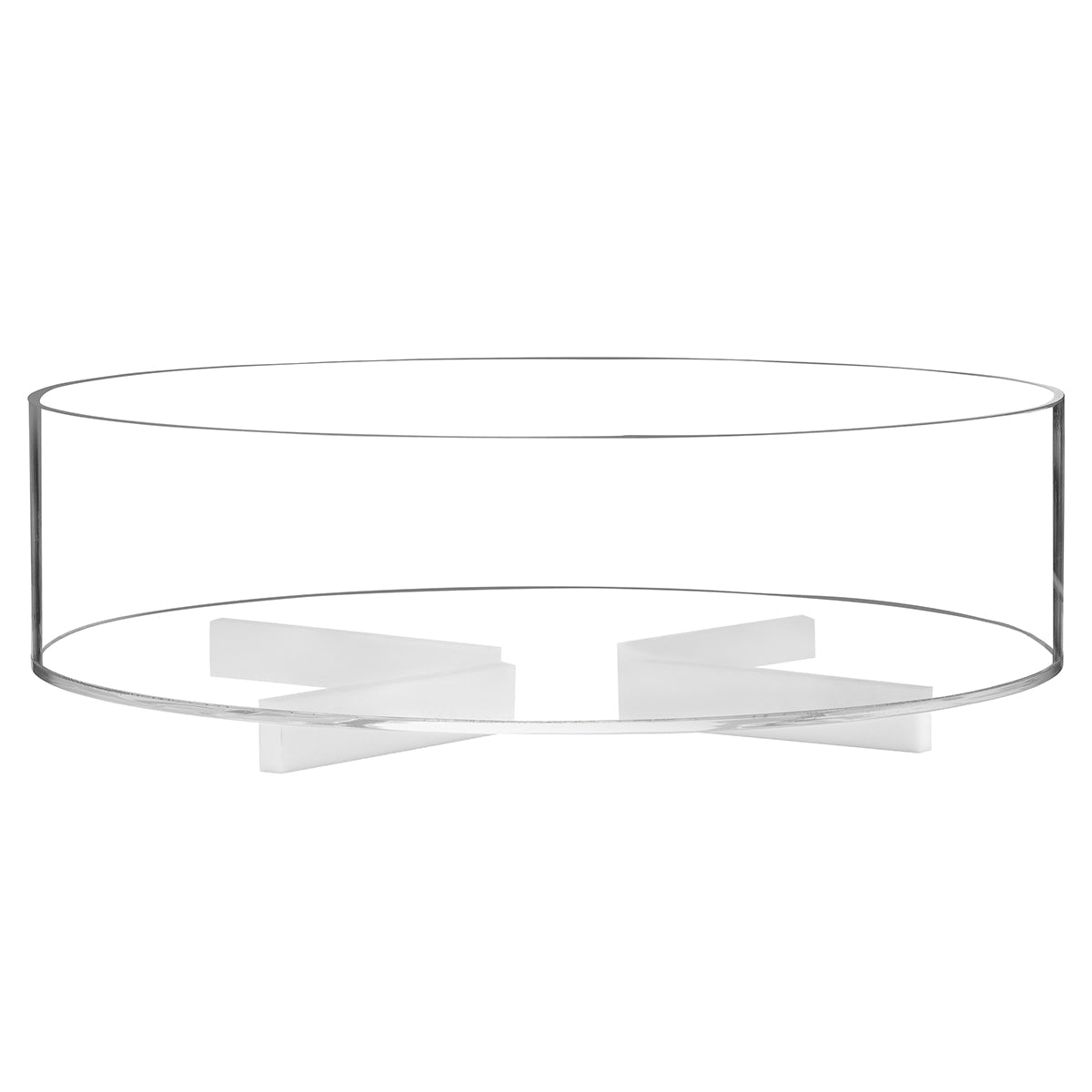 Lucite Round Matzah Plate