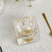 Lucite Square Honey Dish with Honeycomb & Apple Design