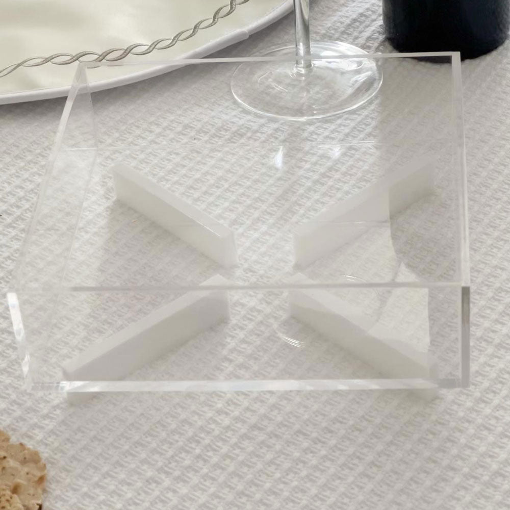 Lucite Square Tray