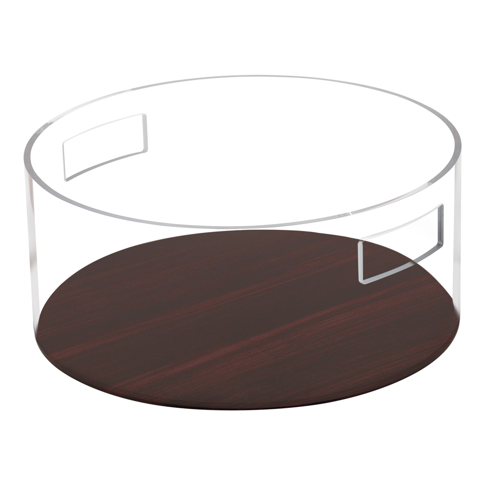 Lucite Wood Look Wash Bowl