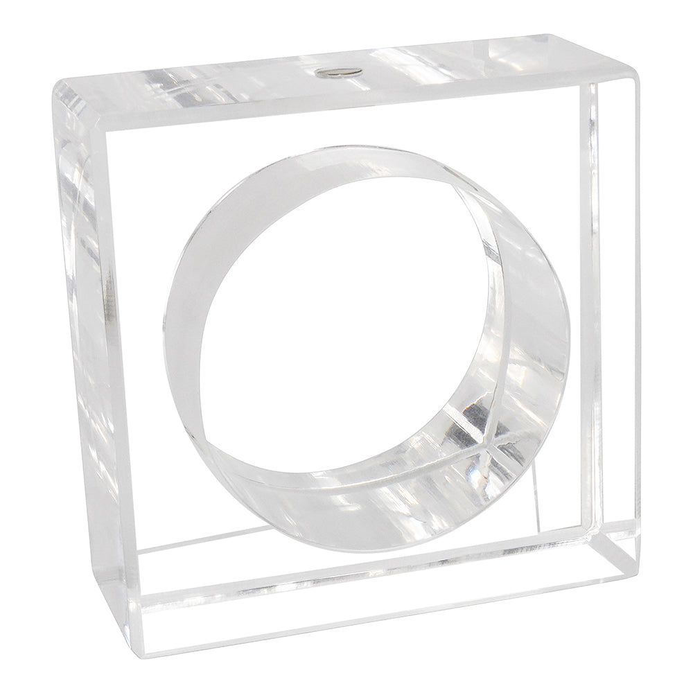 Lucite Yom Tov Napkin Ring Set