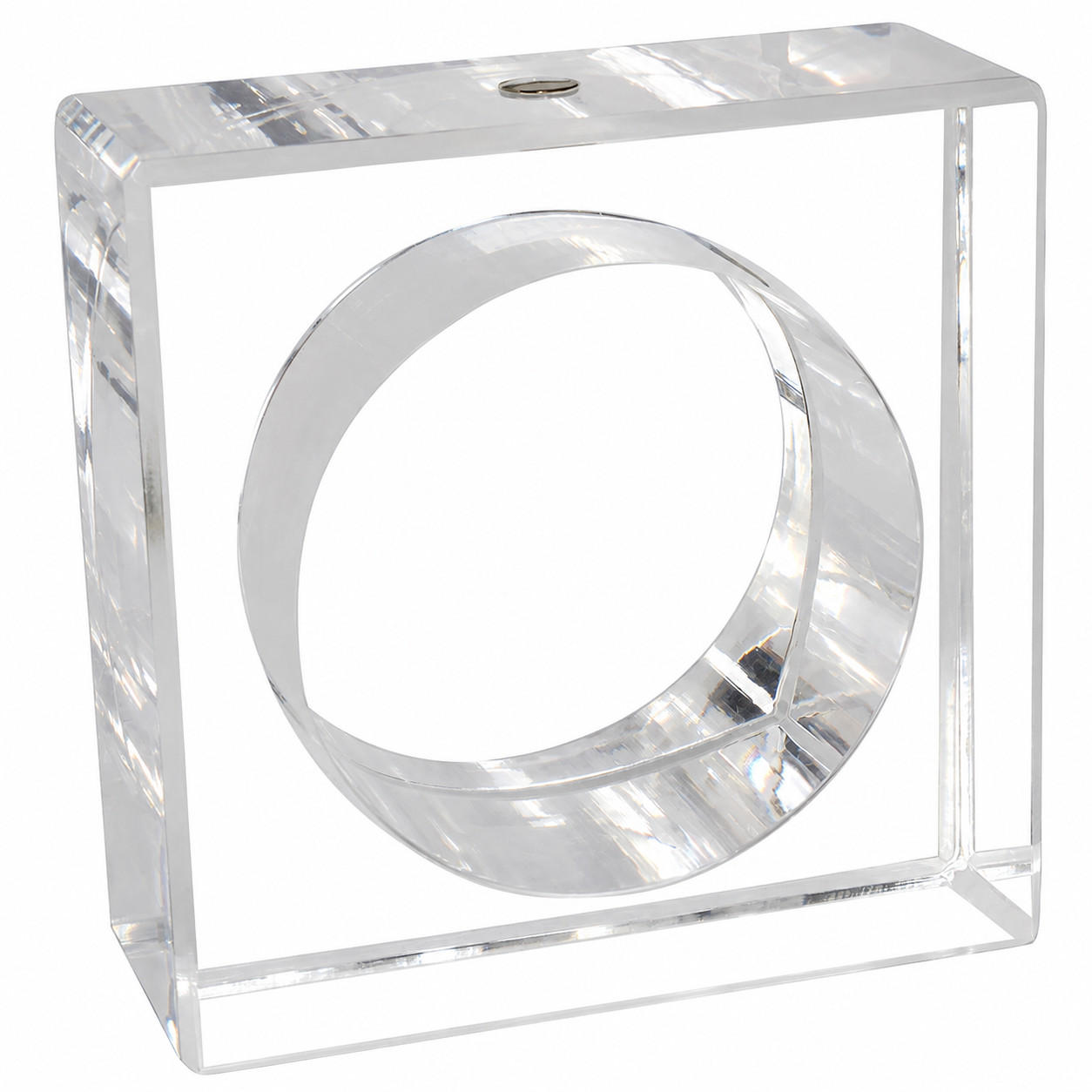 Lucite Yom Tov Napkin Ring Set