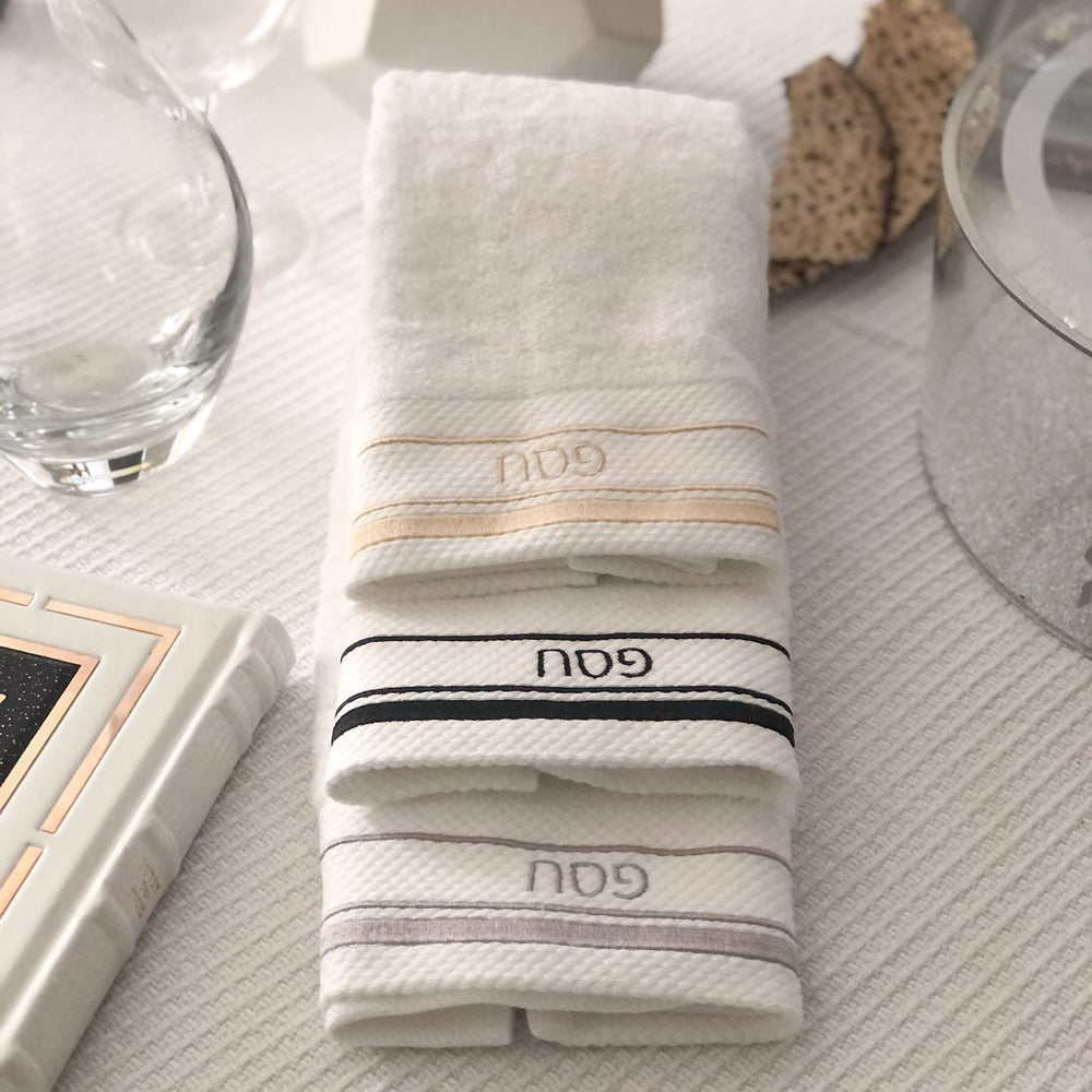 Luxury Hand Towel with Pesach Embroidery