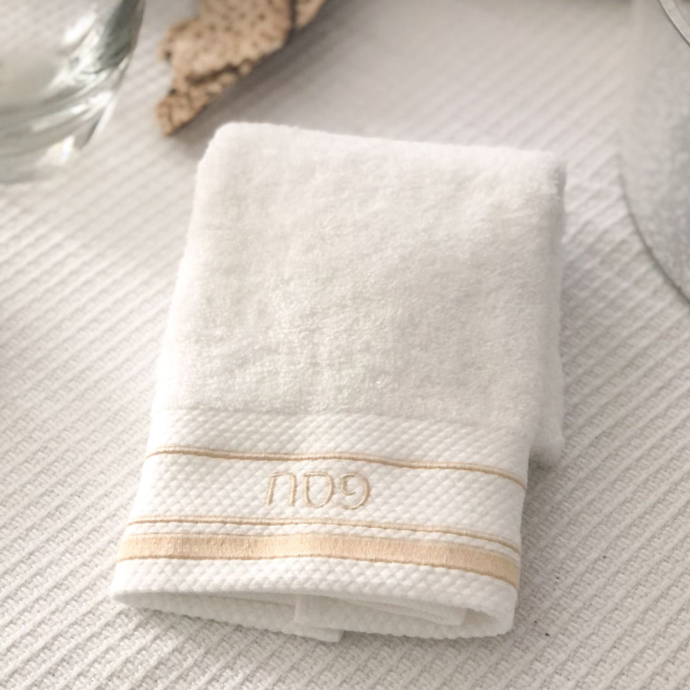 Luxury Hand Towel with Pesach Embroidery