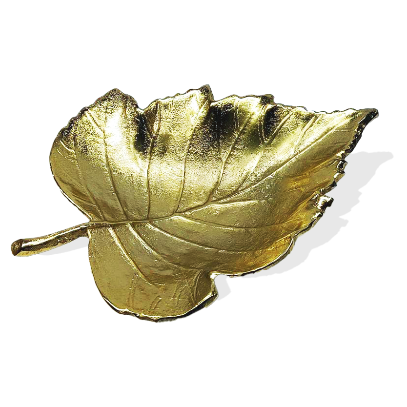 Ornate Metal Leaf Style Tray