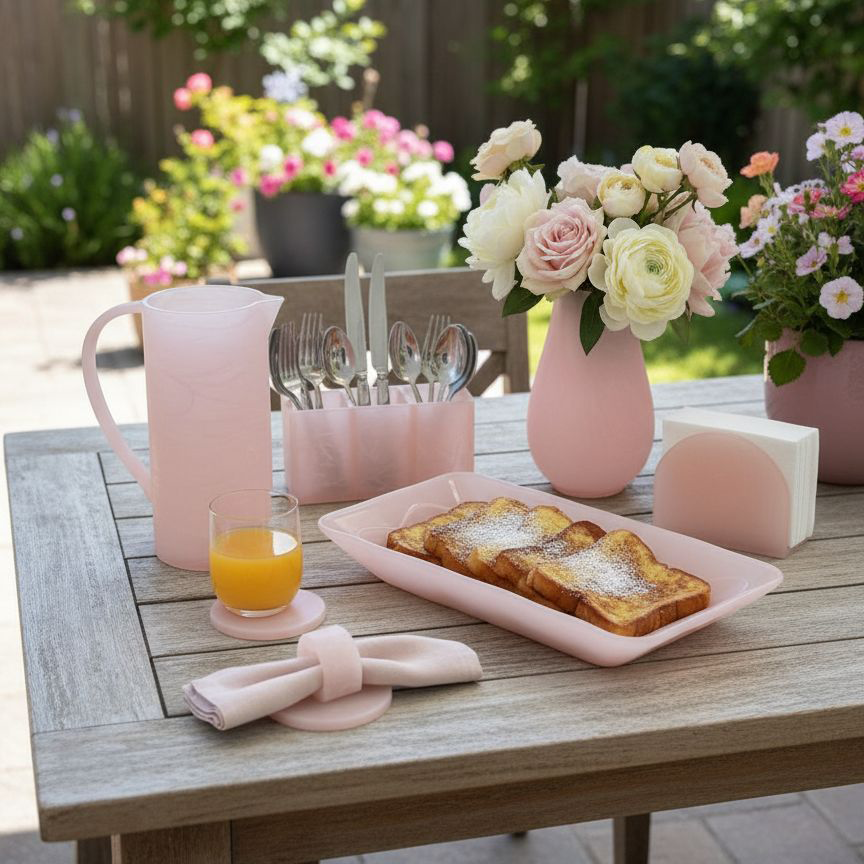 Rose Haven Resin Pitcher