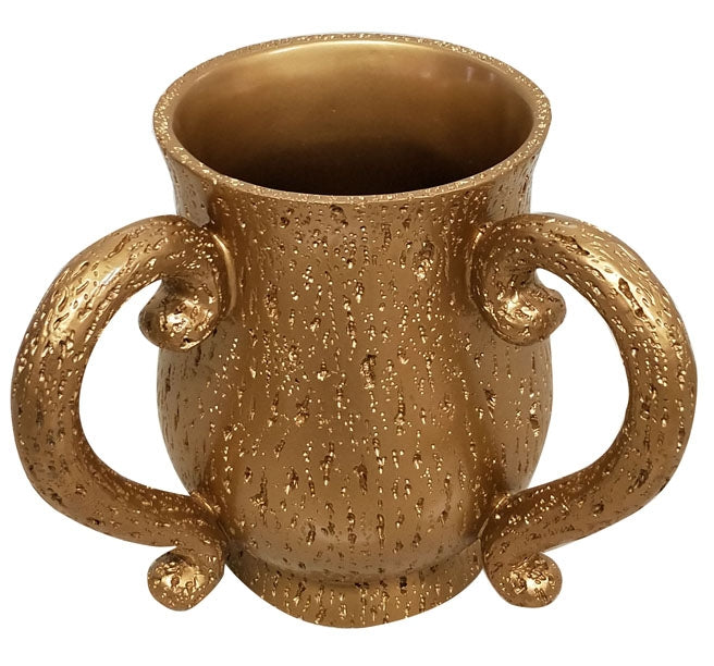 Polyresin Gold with Crystals Wash Cup