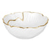 Porcelain White & Gold Serving Bowl