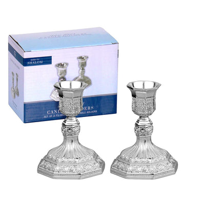 Silver Plated Candlesticks Set