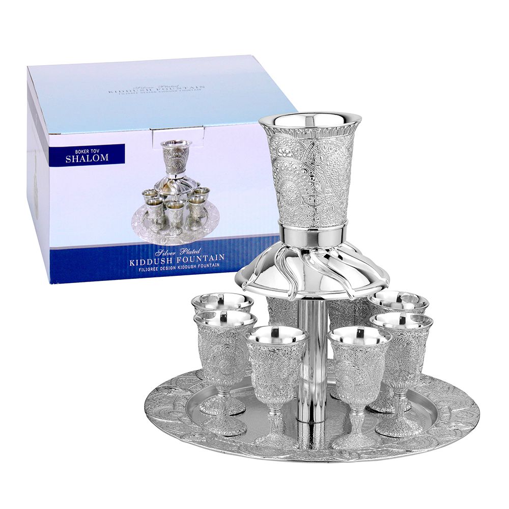 Silver Plated Wine Fountain with Lacquer