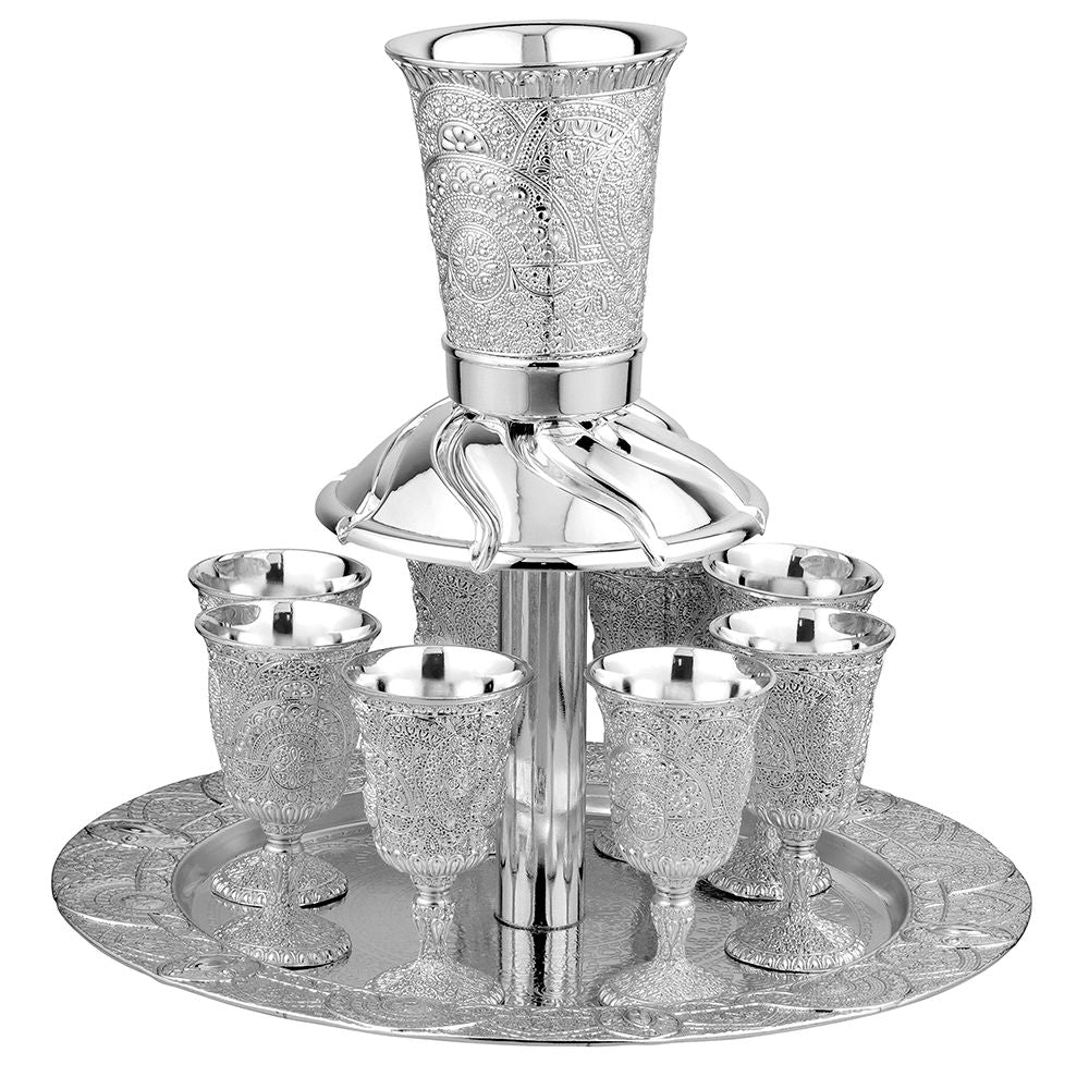 Silver Plated Wine Fountain with Lacquer