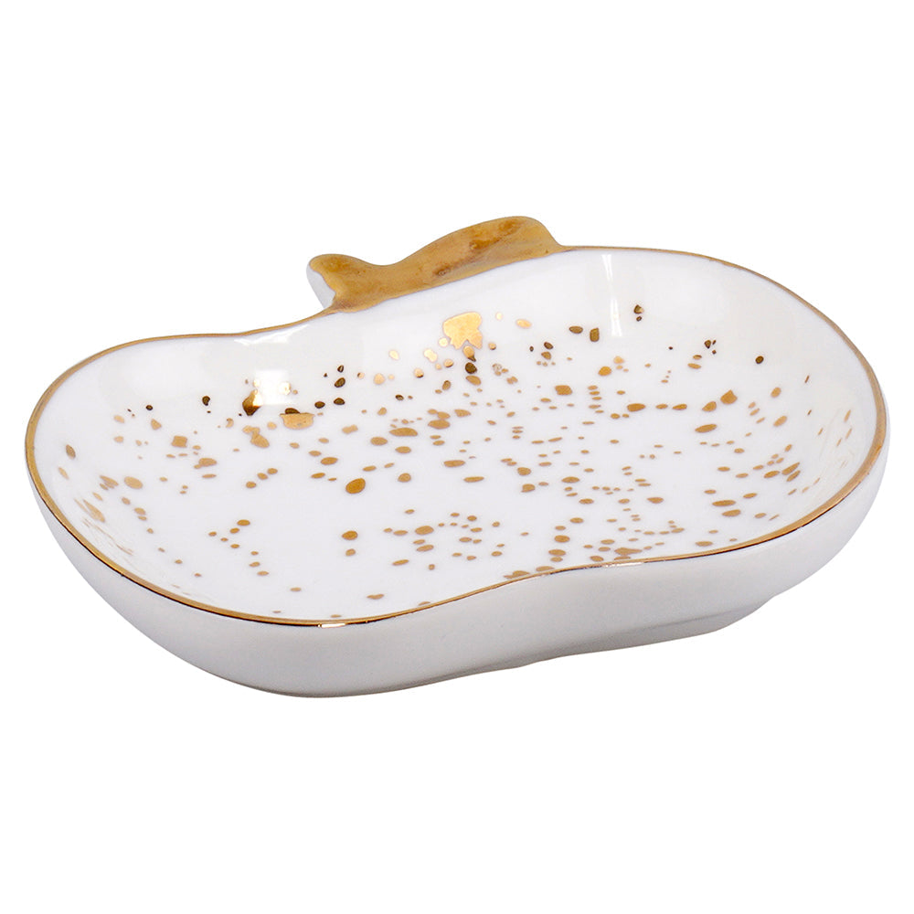 Speckled Ceramic Apple Shaped Dish