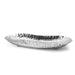 Stainless Steel Hammered Design Oval Platter