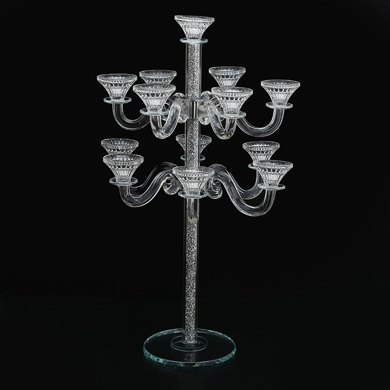 Tall Crystal Candelabra 13 Arms