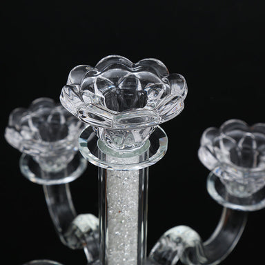 Tall Crystal Candelabra 5 Arms