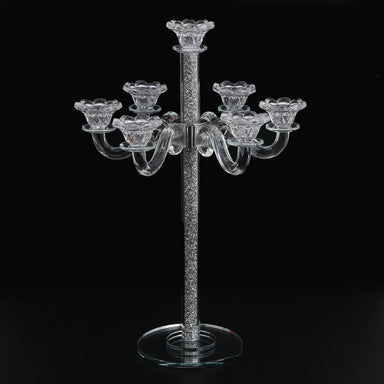 Tall Crystal Candelabra 7 Arms