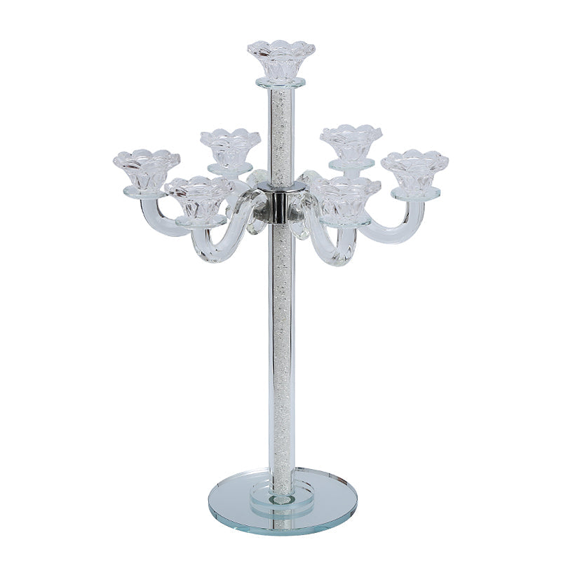 Tall Crystal Candelabra 7 Arms