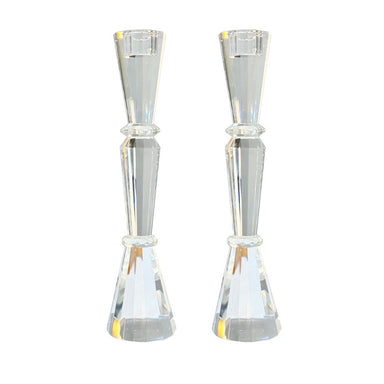 Tall Elegant Crystal Candlesticks