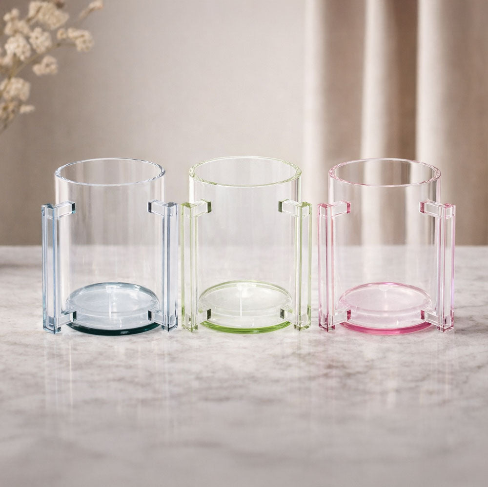 Teal Lucite Wash Cup